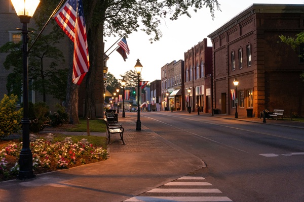 Historic downtown Dublin, Georgia