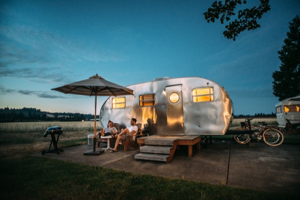 RV site with full hookups at Southern Pines